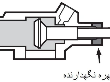 مهره نگهدارنده در شیر سرویس