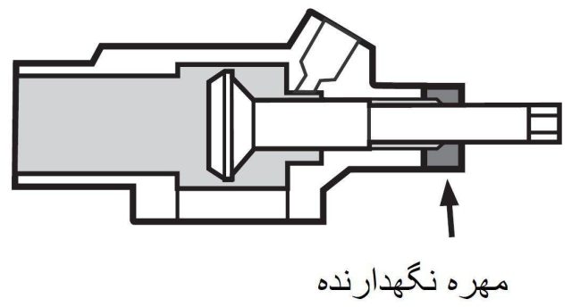 مهره نگهدارنده در شیر سرویس